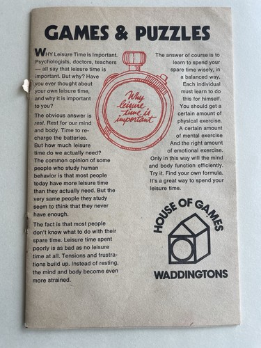 Vintage waddingtons house - vintage,
